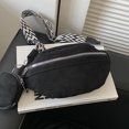 thumbnail image 4 of Mochila con bandolera para mujer bolso de ante a la moda bolso de hombro riñonera de Color sólido, 4 of 9