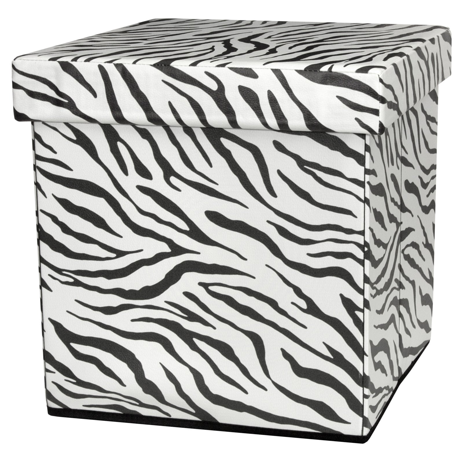 Oriental Furniture Zebra Stripe Storage Bin