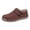 Wine, variant on Women's Leather Loafers Casual Round Toe Lightweight Slip-On Driving Flat Work Walking Shoes