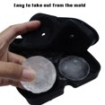 thumbnail image 2 of Bandeja de cubos 3D, moldes de diamante para cubitos de hielo de silicona, congelador, bandeja de cubitos de hielo de silicona flexible negra, esferas de hielo de fusión ultra lenta, whisky, whisky escocés, cóctel Highball o vasos de licor Sailing Electrónica, 2 of 5