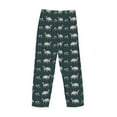 thumbnail image 5 of Goofa Turtle Chrysanthemum Printed Soft Pajama Pants for Men, Wide Leg Comfy Casual Lounge Yoga Pants-Small, 5 of 9