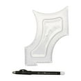 thumbnail image 3 of Cut Buddy Beard Shaping Tool and Haircut Guide Template with Multiple Curves and Barber Pencil, 3 of 8