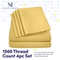 thumbnail image 2 of Sábanas Sweet Home Collection 1500 Supreme Twin Yellow, 2 of 7