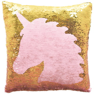 Under One Sky Unicorn Sequin Accent Pillow