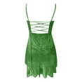 thumbnail image 5 of Women's Strapless Green Sequin Dress for Women Carnival Outfit Womens Sequin Dresses, 5 of 5