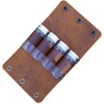 thumbnail image 1 of Caja de condimentos de piel de vaca portátil para acampar al aire libre, juego de botellas para barbacoa, picnic y barbacoa, 1 of 5
