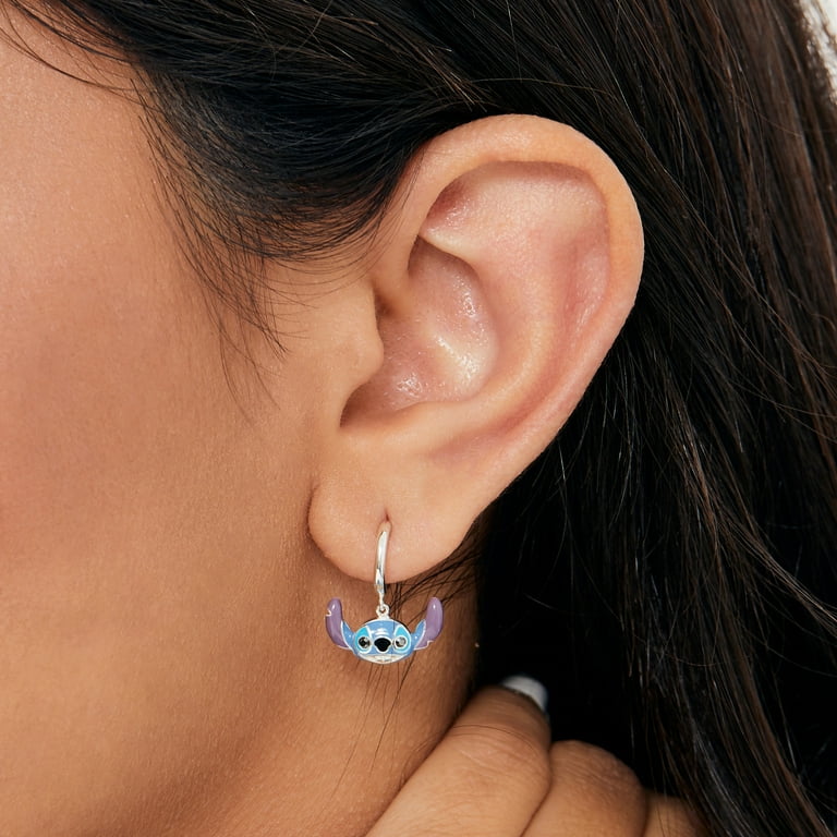 Silver Stitch Hoop Earrings from Disney's Lilo & Stitch