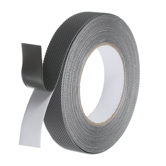Rubber Grip Tape, 1" x 32.8 Ft PEVA Non-Slip Tape Diamond Textured Adhesive Grip Tape for Outdoor/Indoor Steps (Grey)