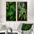 thumbnail image 1 of Designart "Enchantment with Ferns I" Ferns Framed Wall Art Set Of 2 - Green Floral Frame Gallery Set For Office Decor, 1 of 6