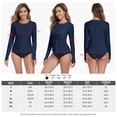thumbnail image 2 of RELLECIGA Women's Long Sleeve UPF 50+ UV Protection Swim Top Bathing Suit Rash Guard Swim Shirt Long Sleeve Swimsuit, 2 of 9