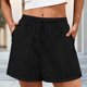 thumbnail image 2 of Pantalones Cortos de Cintura Elástica de las Mujeres con Bolsillos Ojos Sueltos Bottoms de Verano de Doble Bolsillo Casual para Uso Diario, 2 of 6