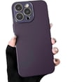 thumbnail image 5 of for iPhone Case,2 in 1 Matte Slicone Case with Crystal Clear Camera Lens + Metal Buttons Soft Shockproof Phone Case (Black,iPhone 15 Plus), 5 of 5