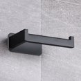 thumbnail image 4 of Porte-papier Hygiénique Mural pour Salle de Bain, Support de Papier de Bain, Mouchoirs et Serviettes, Acier Inoxydable, Noir, 4 of 8