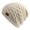 White, variant on Beanie Hat Chunky Crossed Knit Channels And A Little Patch Bold Diagonal Ridges And A Rounded Snug Crown for Winter Commuting And Walks Winter Hats