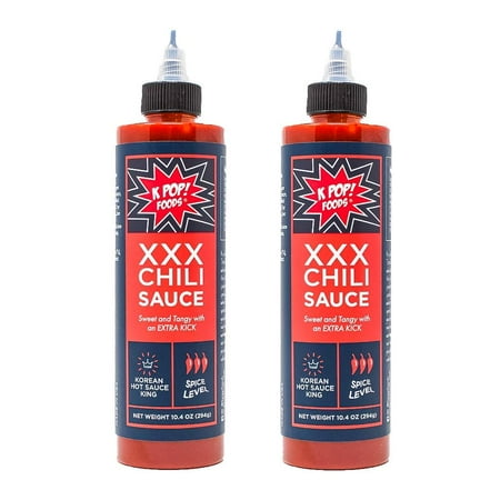KPOP Foods XXX Chili Sauce - 100% Gochujang Chili Paste,10.4oz - 2 Pack.