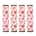 thumbnail image 5 of Chririnla Pink Gradient Coconut Tree Pattern Car Seat Belt Pads 2 Pack, Seat Belt Strap Covers Polyester Comfortable Driving Heat Insulation for SUV Auto Truck, 5 of 8