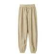 thumbnail image 3 of Kids' Korean Style Mosquito-Repellent Pants, Solid Color Cotton Elastic Cuff Casual Trousers for Summer Outdoor Wear, Lightweight and Breathable for Daily Protection, Play - A, 3 of 4
