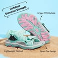 thumbnail image 4 of Sandalia DREAM PAIRS para Niños Transpirable y Resistente al Agua en Menta y Rosa, 4 of 6