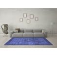 thumbnail image 3 of Ahgly Company Machine Washable Indoor Rectangle Abstract Blue Modern Area Rugs, 3' x 5', 3 of 4