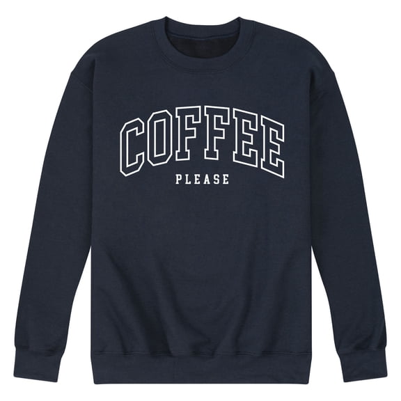 Instant Message - Collegiate Coffee Please Graphic Fleece Sweatshirt