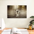 thumbnail image 3 of Elephant Stock Bold Wolf Wall Art - Horizontal Canvas Wall Art - Living Room Wall Decor - Animal Canvas - Brown And Gray Decor - 12" x 8", 3 of 8