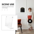 thumbnail image 3 of PENIKOKO Transparent Acrylic Cd Display Stand with Three Tier Protective Slots and Card Holder for Modern Decor, 3 of 7