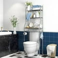 thumbnail image 1 of Estante Multiusos de Acero de 3 Niveles - Organizador para Baño, Cocina y Lavandería con Ganchos Extraíbles, 1 of 11