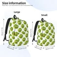 thumbnail image 2 of Easygdp Happy Fruit Durable Canvas Laptop Backpack,Water-Resistant,Adjustable Shoulder Strap,Large Capacity,Lightweight, Fits 15-17in Laptops for School,Work,Travel-Small, 2 of 5