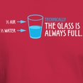 thumbnail image 3 of CafePress - Technically, The Glass Is Always Full T Shirt - Men's Classic Graphic Cotton T-Shirt, 3 of 4