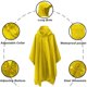 thumbnail image 2 of Poncho de lluvia con capucha y bolsillo, impermeable, ligero, reutilizable, unisex, 2 of 8
