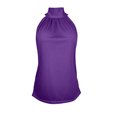 thumbnail image 4 of enyan Women's Tank Tops,Women's Padded Square Neck Tank Tops Summer Double Layer Basic Sleeveless Tank Shirts Built in Bra,Purple,3XL, 4 of 7