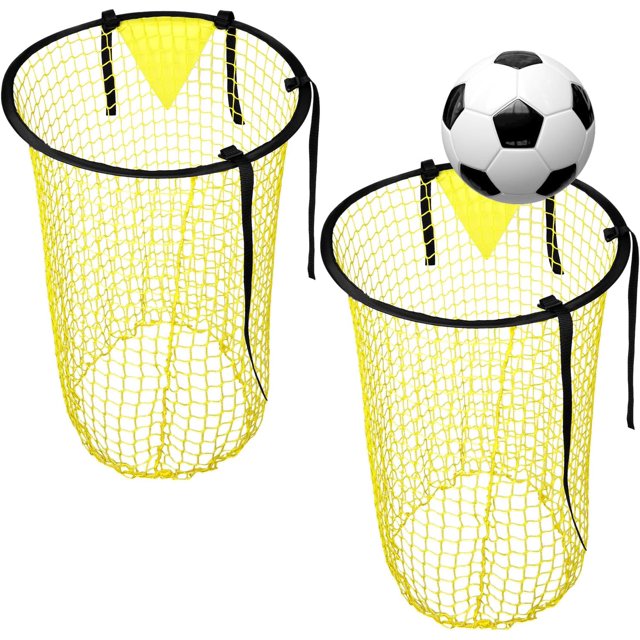 2 Pcs Soccer Target Net Foldable Soccer Net Portable Goal Football Goal Target Net for Outdoor Football Shooting Accuracy Practice