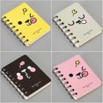 thumbnail image 1 of Mini cuaderno de dibujos animados, cuaderno diario, cuaderno portátil de bolsillo, cuaderno de viaje (4 piezas rosa + amarillo + gris + negro) ZefeiWu 8390615483230, 1 of 1