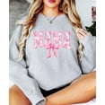thumbnail image 2 of Cute Mama Sweatshirt for Women Trendy Pink Bow Sweater for Mom Gray Sweatshirt Adult Medium, 2 of 4