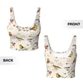 thumbnail image 5 of Lsque Little Birds Printed Women'S Sports Bra, Compression, Moisture Wicking, High-Impact Sports Bra For Women,Supportive sports bra-Small, 5 of 9