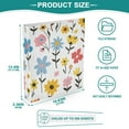 thumbnail image 6 of ALAZA Colorful Cute Flowers Hardcover 3 Ring Binder 1.5" Round Rings Interior Pockets Binders Organizer 2 Pack, 6 of 9
