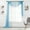 Light Blue, variant on Empire Sheer Voile Window Valence Scarf 216" LONG