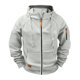 thumbnail image 4 of Ceisia Men's Oversize Hooded Full-Zip Color-Accent Fleece Hooded Jacket Gift, 4 of 9