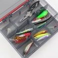 thumbnail image 3 of WEISIPU 2 Sizes Fishing Tackle Box, Waterproof Airtight Organizer, Plastic Storage Organizer,Fishing Storage Lure Box for Freshwater Saltwater, 3 of 5