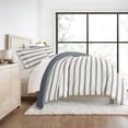thumbnail image 4 of Duvet Cover Set - Ultra Soft & Breathable - Navy Desert Stripe for Twin Size Bedding by Comfort Canopy, 4 of 21