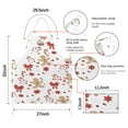 thumbnail image 7 of Red Christmas Gingerbread Man Apron-Garden Aprons for Women with Pockets-Cotton Linen Waterproof Kitchen Cooking Gardening Aprons Adjustable for Kitchen,Cooking,BBQ and Salon 32"x27", 7 of 7