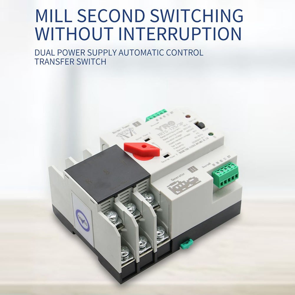 2P 125A Dual Power Automatic Transfer Switch Fit Generator Changeover Switch