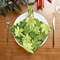 thumbnail image 2 of Napkin Satin Napkin 20*20Inchx1 Kitchen Towel Dinner Plate Towel Decorative Towel Napkin Tea Towel Suitable For Kitchen Table Green Flower 1, 2 of 8