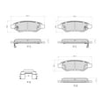 thumbnail image 6 of UltraHC 700 Brake Pad Set, Rear HC7.1337.0.C, Chevrolet Camaro 2015-2010, 6 of 6