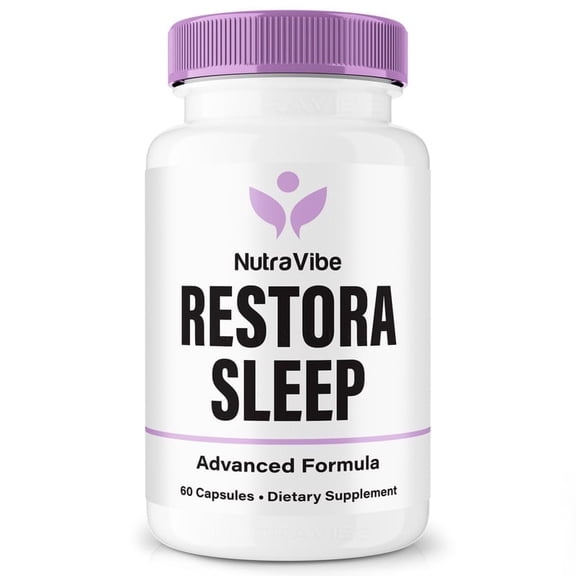 Restora Sleep – Daily Formula with a Natural Blend to Help Maintain Focus, Memory & Concentration | Clean, Gentle, Easy-to-Swallow Capsules for Everyday Sharpness (60 Capsules)