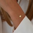 thumbnail image 5 of 𝙂𝙤𝙡𝙙 𝘽𝙧𝙖𝙘𝙚𝙡𝙚𝙩𝙨 𝙛𝙤𝙧 𝙒𝙤𝙢𝙚𝙣 Dainty 𝗚𝗼𝗹𝗱 𝗜𝗻𝗶𝘁𝗶𝗮𝗹 𝗕𝗿𝗮𝗰𝗲𝗹𝗲𝘁 Layered Beaded Letter Bracelet Personalized 26 Alphabet Disc Charm Bracelet For Girls 𝗕𝗶𝗿𝘁𝗵[J4058], 5 of 5
