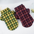 thumbnail image 6 of Dream Lifestyle Pet Clothes Plaid Pattern Dress-up Fashion Soft Adorable Lapel Collar Breathable Lovely Pet Sweatshirt Costume for Outdoor, 6 of 8
