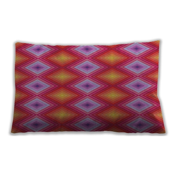 Ahgly Company Indoor Rectangular Patterned Lumbar Throw Pillow, 13 inch by 19 inch