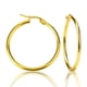 thumbnail image 1 of LUXUSTEEL-pendientes de aro de acero Inoxidable para hombre y mujer, aretes de Color dorado, joyería de oreja redonda, círculo grande/Pequeño, Bisutería, 1 of 4
