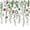 White4, variant on Nanqianyi Christmas Ornament Pine Shower Curtain with Hooks,Polyester Waterproof Winter Holiday Bath Decor,36"x72"